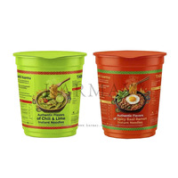 Instant Noodle Cup Plastic Food Cup Disposable Soup Cup Packaging for Ready to Eat Meals