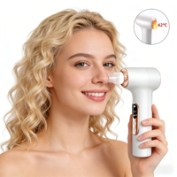 Nettoyeur de pores du visage électrique, aspirateur de points noirs, nettoyage en profondeur chauffant, extracteur de points noirs électrique avec 5 réglages de vitesse