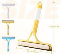 Brosse de nettoyage double face en plastique pour vitres, avec pulvérisateur et raclette, écologique, pour pare-brise de voiture et fenêtres
