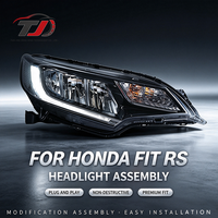 Adapté pour la modification du bloc optique avant Honda Fit GK5 2014-2020 en modèle RS avec feux de jour à LED et guide lumineux LED.
