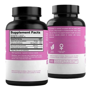 Capsules Myo & D Chiro Inositol 120 pièces pour femmes Équilibre hormonal Soutien ovarien avec folate et vitamine D - Product Image 4
