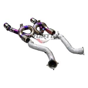 Tubo de Escape Recto Vortex de Titanio con Acabado Azul Quemado de 1.2 mm de Grosor para McLaren 720S 4.0T V8 2017-2023 Estilo Pista - Product Image 6