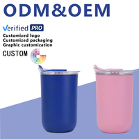 Tasses à café en acier inoxydable à double paroi, isolées sous vide, revêtement poudré, sans BPA, étanches, à large ouverture, pour la gym et le fitness, avec logo personnalisé