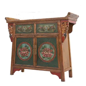 Traditionelle antike Massivholz-Schlafzimmer möbel im chinesischen Stil