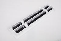 Diffuseur linéaire à fentes en alliage d'aluminium de conception moderne 6''x6'' - Installation facile Système de ventilation de climatisation CVC
