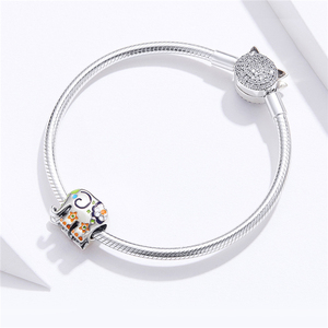 Qings Trang Sức Thời Trang Thanh Lịch Happy <span class=keywords><strong>Elephant</strong></span> Charms OEM/ODM 925 <span class=keywords><strong>Sterling</strong></span> Silver <span class=keywords><strong>Charm</strong></span> Pendant Đối Với Trang Sức Làm - Product Image 2