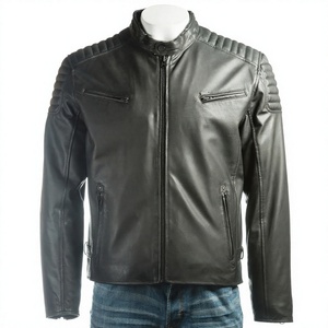 Stylish Genuine <b>Leather</b> Jackets For Men And <b>High</b> Quality Durable And Comfortable Ideal For Bikers And Everyday Fashion - Product Image 2