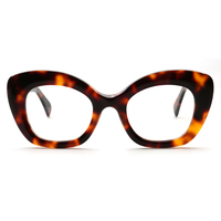 Cat64 nouvelle monture oeil de chat de mode de luxe monture en acétate noir personnalisée lunettes optiques pour femmes lunettes de lecture