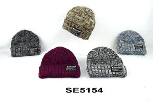 Bonnet à doublure super douce marbré Bonnets chauds Bonnets de ski en tricot à revers tricotés d'hiver - Product Image 6