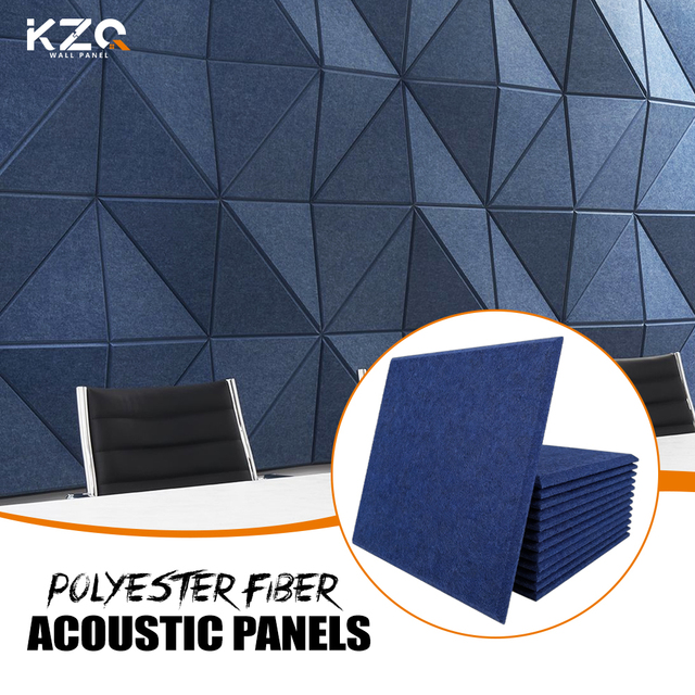 Polyester Fiber Modern Sound Absorbing Acoustic Panels Eco-Friendly Design 80% Noise Reduction for Interior Wall Decoration