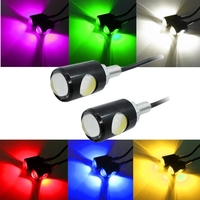 Lámpara de señal Universal para motocicleta, luz LED para matrícula de coche, bombilla con forma de ojo de águila superbrillante, indicador de giro