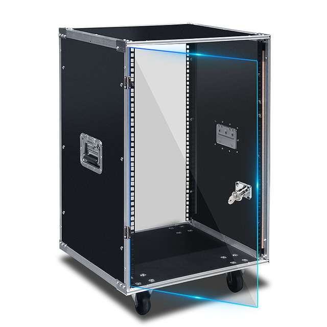 SHTX Thicken 8U Amplifier Cabinet Home 10U KTV Cinema Aviation Box Outdoor Wedding Multifunctional 12U Chassis Rack with Wheel