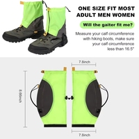 Guêtres de randonnée, couvre-chaussures pour la randonnée, la marche, l'escalade, la neige, pour femmes et hommes