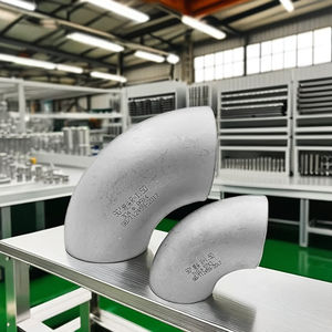 מחבר צינורות פלדה פחמנית בזווית <span class=keywords><strong>90</strong></span> מעלות, מרפק בזווית ישרה, מרפק רדיוס ארוך בהתאמה אישית, כיפוף צינורות חלק - Product Image 4