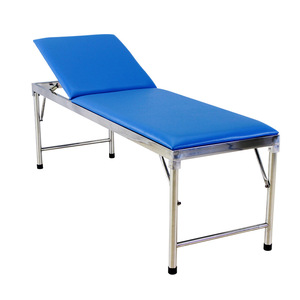 Hirowa Stainless Steel Examination <b>Bed</b> 1900x600x650mm Lift Backrest Massage Function Hospital Use - Product Image 1