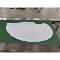 Machine automatique de fabrication de capes de coiffure imperméables non tissées pour la teinture et la coupe de cheveux, avec épaulettes et tablier