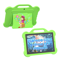 Tableta para niños de 10,1 pulgadas con WiFi Últimas aplicaciones educativas de Android 2GB Ram + 6GB Flash 32GB Tableta de aprendizaje para niños