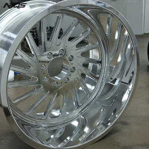 NJQS 车轮 高抛光铝合金深盘式 24x14 锻造轮毂 - Product Image 1