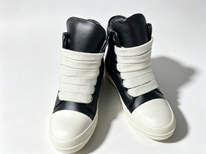 Zapatillas Casuales Retro de Plataforma Alta con Cordones Planos Anchos de Cuero Genuino - Product Image 1