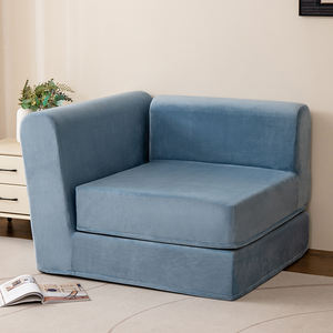 Canapé-lit pliant compressé sous vide <span class=keywords><strong>de</strong></span> conception minimaliste à siège unique en <span class=keywords><strong>forme</strong></span> <span class=keywords><strong>de</strong></span> rectangle tufté avec tissu et rembourrage en éponge - Product Image 1