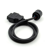 Adaptador de 10 Pines a 16 Pines para Motocicletas, Cable ICOM D, Conector de Diagnóstico OBD2, Cable de Extensión OBD para BMW