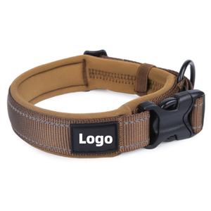 <span class=keywords><strong>Collar</strong></span> para mascotas antichoque reflectante de nailon ajustable acolchado con esponja para perros medianos con accesorio de correa - Product Image 1