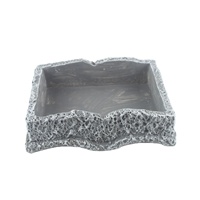 Pot de fleurs en ciment en forme de cœur personnalisé en usine pour utilisation au sol dans le jardin, pot de fleurs extérieur pour plantes funéraires à vendre