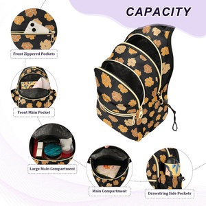 Sac banane personnalisé à motif floral hawaïen Puakenikeni pour femme, sac de poitrine décontracté, sac à bandoulière pour femme - Product Image 5