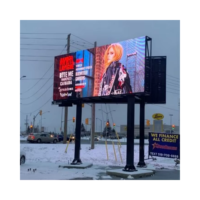 Écran d'affichage LED d'extérieur Raybo Panneau d'affichage HD double face à pas de pixels P3-P10 étanche pour la publicité
