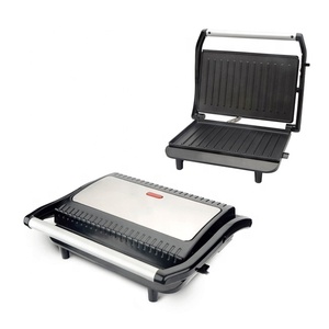 Cubierta de acero inoxidable uso doméstico eléctrico 2 rebanadas Mini Parrilla de contacto - Product Image 2