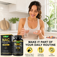 Itawel Vitamines et Suppléments Antioxydants : N-Acétylcystéine avec NAD+ en Capsules pour la Santé Immunitaire et Cellulaire (NAC)