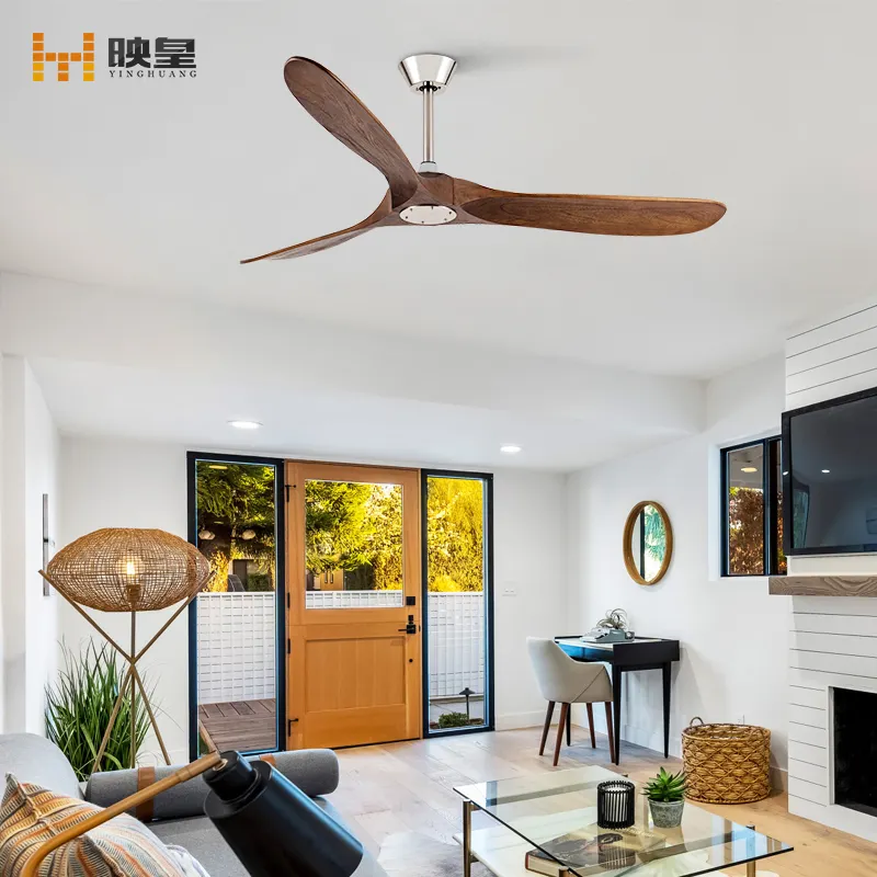52/60inch Indoor or Outdoor Decorative Solid Wood Ceiling Fan