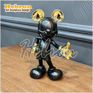 Escultura de <span class=keywords><strong>Mickey</strong></span> <span class=keywords><strong>y</strong></span> <span class=keywords><strong>Minnie</strong></span> <span class=keywords><strong>Mouse</strong></span> de Tamaño Real en Fibra de Vidrio <span class=keywords><strong>y</strong></span> Resina 3D, Hecha a Mano <span class=keywords><strong>y</strong></span> Pintada a Mano, para el Año Nuevo Chino <span class=keywords><strong>y</strong></span> Halloween - Product Image 1