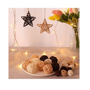 Hot Bán Wicker Mây Quả Bóng Trang Trí Đám Cưới Bé Tắm Nguồn Cung Cấp Bên Thủ Công Đồ Trang Trí Nhà Mây Bóng - Product Image 2