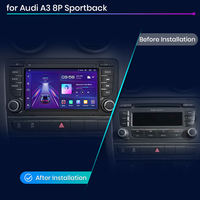 Autoradio Junsun EU Stock Android Auto pour Audi A3 8P 2003-2011 S3 RS3 Sportback Multimédia Voiture RDS GPS pour Audi A3 8P