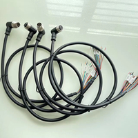 Connecteur M16 mâle à 4 broches pour montage sur panneau, résistant aux vibrations, étanche à la poussière, prise circulaire d'aviation pour la transmission de signaux de capteur
