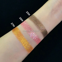Palet Eyeshadow Pigmen Terlaris 2024, 26mm Single Pan, Efek Metalik, Eyeshadow Krim Diamond, Label Pribadi