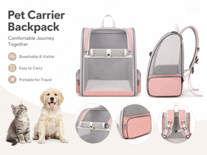 Sac à dos de transport pour animaux de compagnie, léger et confortable, pour chiens, chats, chiots, sac à dos à bulles pour voyageurs en plein air, porte-animaux - Product Image 2