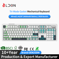 Clavier mécanique sans fil tri-mode à échange à chaud 100 % compatible, avec switches Reaper pré-lubrifiés pour PC, vente en gros directe usine