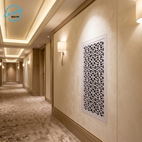 Grille de ventilation décorative en aluminium de luxe - Diffuseur d'air de retour HVAC à motif personnalisé pour hôtels et bâtiments modernes