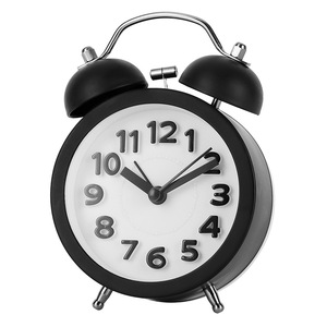 Despertador de PVC con luz nocturna silenciosa para niños para dormitorio y estudiantes, bonito reloj despertador de PVC con campana de Metal para niños, silencioso - Product Image 6