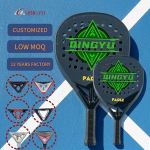 <span class=keywords><strong>Raquette</strong></span> de padel Qingyu Sport en fibre de carbone 3K légère, faible MOQ, haute qualité, personnalisable avec noyau en EVA, raquettes de tennis de table - Product Image 1