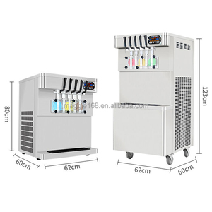 Máquina para Hacer Helado Suave de Yogur de 2.8 KW, 45-50 L/H, Precio de Fábrica, 5 Sabores Mixtos, con Función de Retención de Frescura - Product Image 5