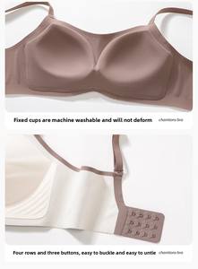 Sujetador deportivo Changxiang 2025 para mujer, ropa interior sin rastro, correas ajustadas, diseño de reunión, sin cables para copa de pecho pequeña - Product Image 2