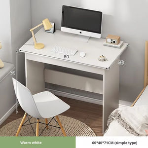 मेडा एडजस्टेबल आधुनिक लकड़ी के कंप्यूटर डेस्क और होम ऑफिस और बेडरूम के लिए खुली शेल्फ शीट सतह - Product Image 3