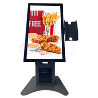 Kiosque De Commande personnalisable 21 "Terminal de paiement de blanchisserie Self Checkout Machine All-in-one-pos Solution Kiosque de commande automatique