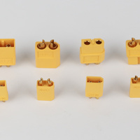 2Pcs Jaune XT30U Plug Socket Bullet Connectors RC FPV Lipo Battery XT30 Quadcopter Copper Contacts Durable Storage Connectors