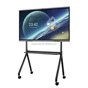 86inch Supplies School Office Whiteboard Interactive Smart Board Touch Screen Digital Boards Black Android White LED Anti Glass