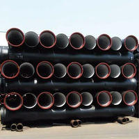 Tuyau en fonte ductile de 500 mm, prix, normes C25 C30 C40, raccords DN 150, tuyau en fonte ductile revêtu d'époxy bleu avec doublure en ciment