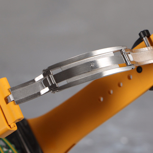 Nouvelle Montre Homme Luxe Sportive en Fibre de Carbone 2026, Verre Saphir, Bracelet Caoutchouc Orange, Boîtier Creux, Mouvement Mécanique Automatique - Product Image 5